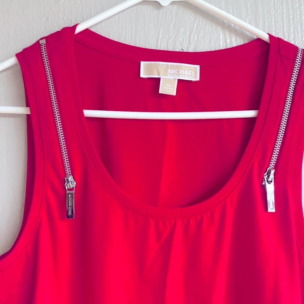 Michael Kors Red Sleeveless Tank - Picture 3 of 6
